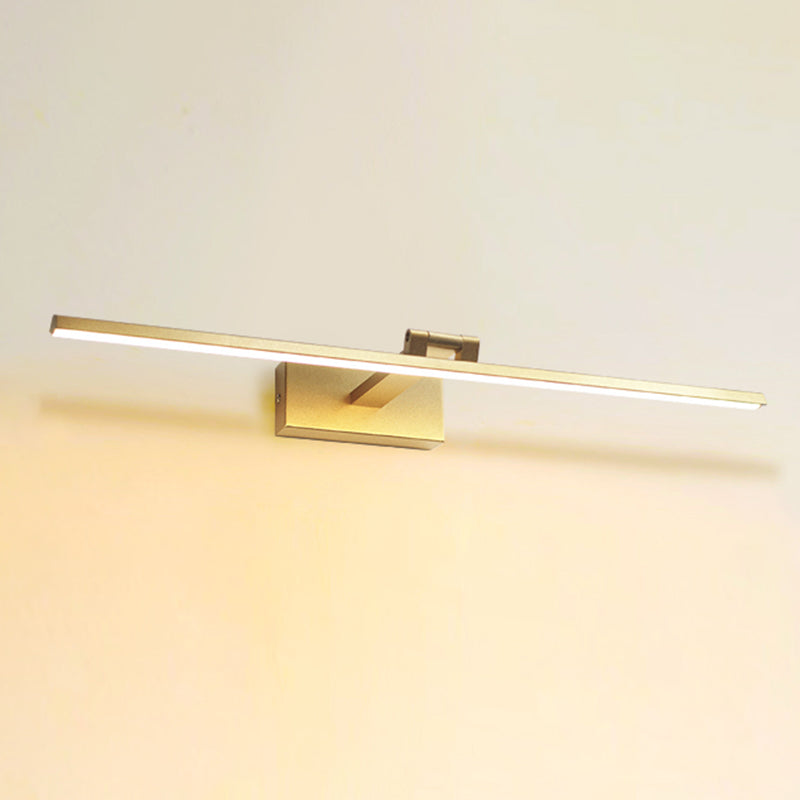 Modern Minimalist Style Linear Wall Mount Light Fixture Aluminum Wall Mounted Vanity Lights for Bathroom