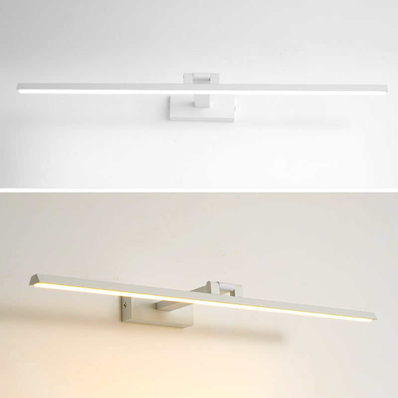 Modern Minimalist Style Linear Wall Mount Light Fixture Aluminum Wall Mounted Vanity Lights for Bathroom