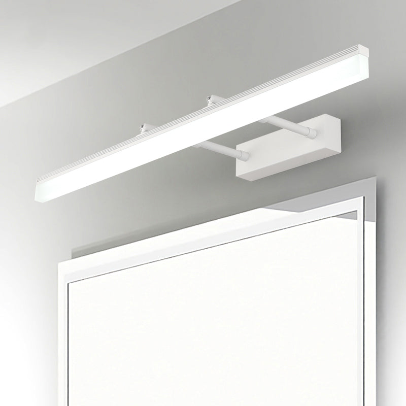 Simplicidad Luces de espejo de tocador alargado Luz de pared metálica Fixros para el baño