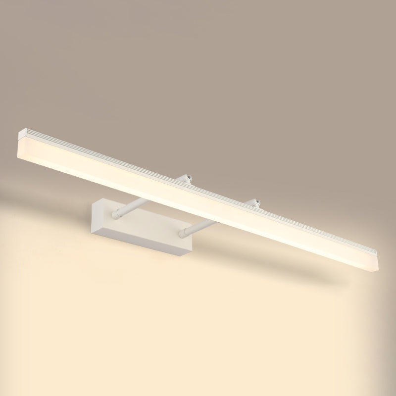 Simplicidad Luces de espejo de tocador alargado Luz de pared metálica Fixros para el baño