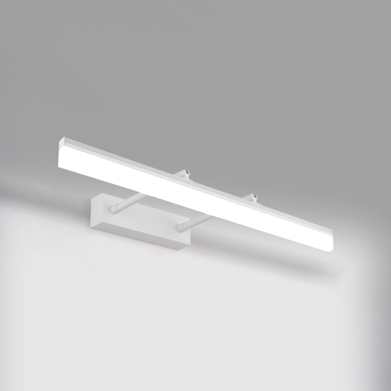 Simplicidad Luces de espejo de tocador alargado Luz de pared metálica Fixros para el baño