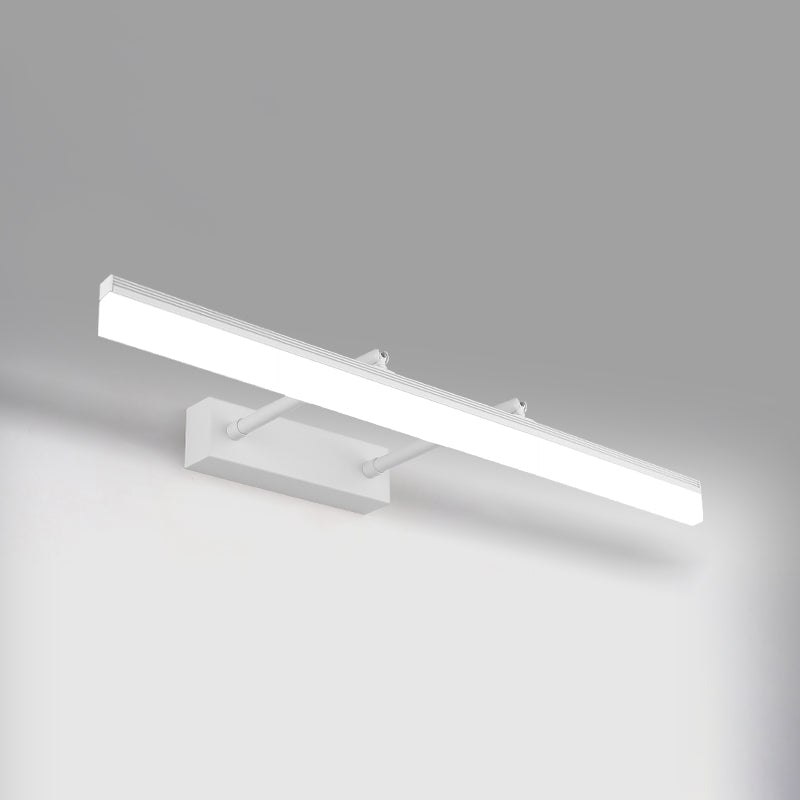 Simplicidad Luces de espejo de tocador alargado Luz de pared metálica Fixros para el baño