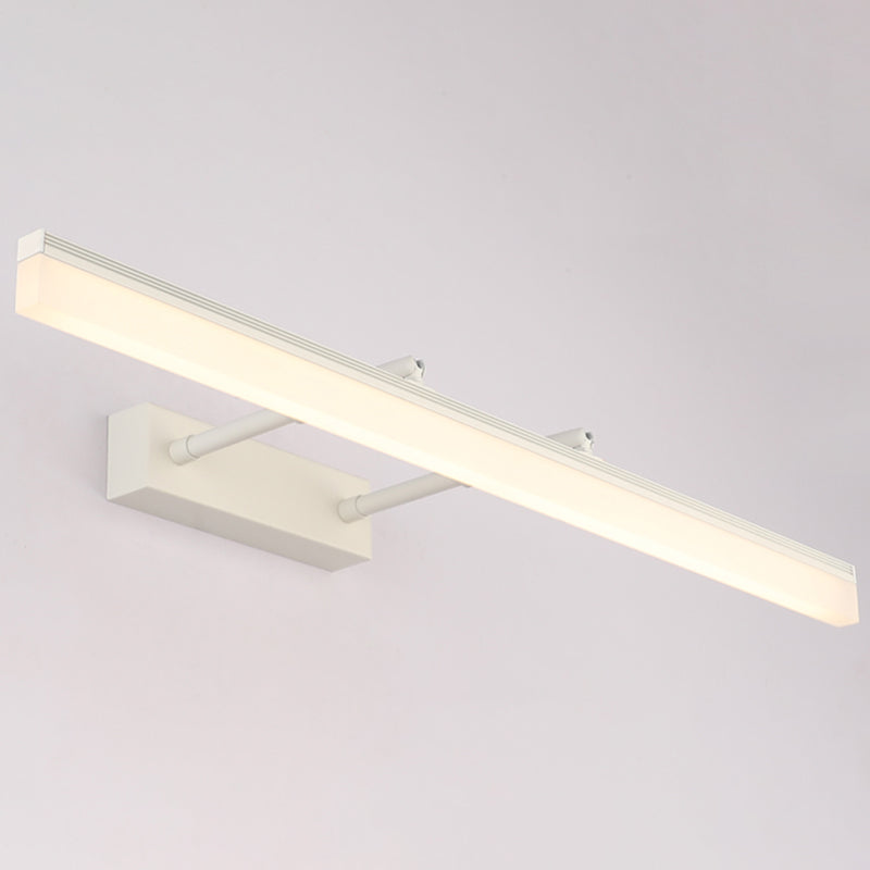 Simplicidad Luces de espejo de tocador alargado Luz de pared metálica Fixros para el baño