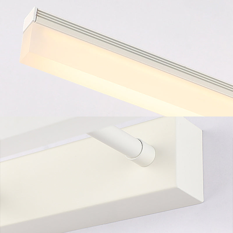 Simplicidad Luces de espejo de tocador alargado Luz de pared metálica Fixros para el baño