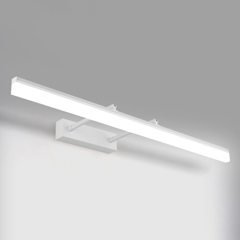 Simplicidad Luces de espejo de tocador alargado Luz de pared metálica Fixros para el baño