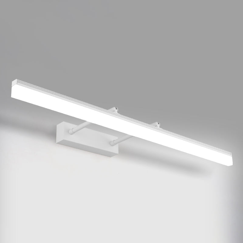 Simplicidad Luces de espejo de tocador alargado Luz de pared metálica Fixros para el baño