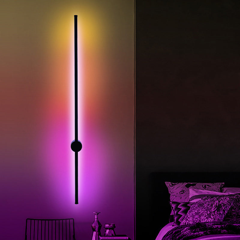 Dunne lijn metalen wandverlichting armaturen Moderne wandgemonteerde lamp voor slaapkamer