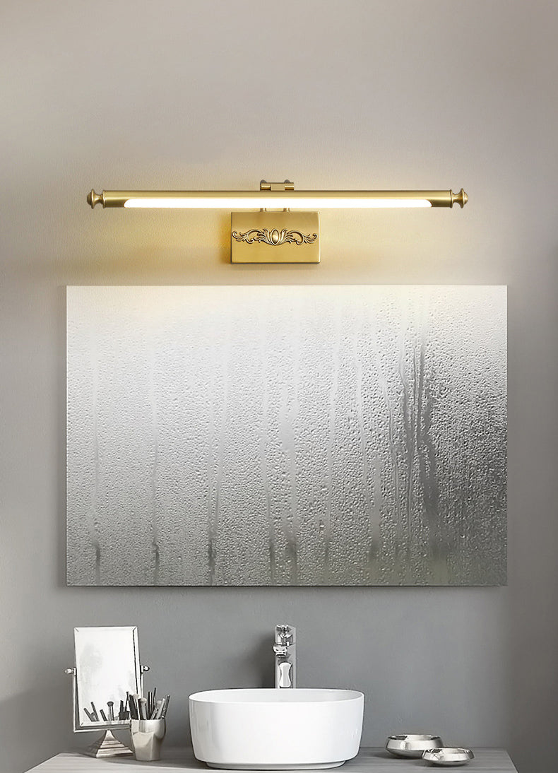 Luces de pared de metal de línea delgada Ideas de iluminación de pared moderna para el baño