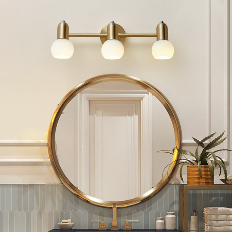 Sphere Glass Wall Mounted Lights Modern Wall Sconce Lighting for Bathroom