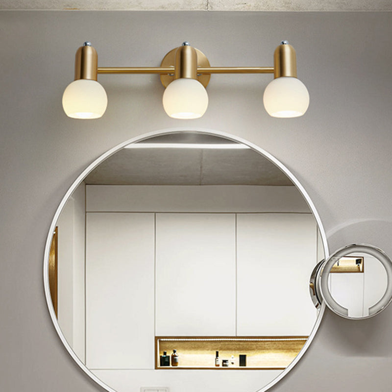 Sphere Glass Wall Mounted Lights Modern Wall Sconce Lighting for Bathroom