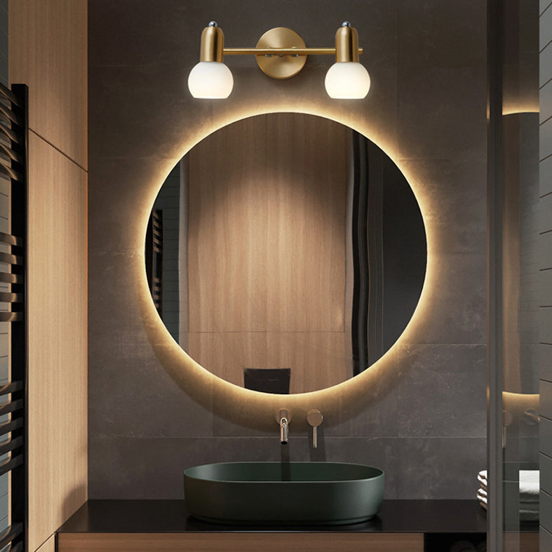 Sphere Glass Wall Mounted Lights Modern Wall Sconce Lighting for Bathroom