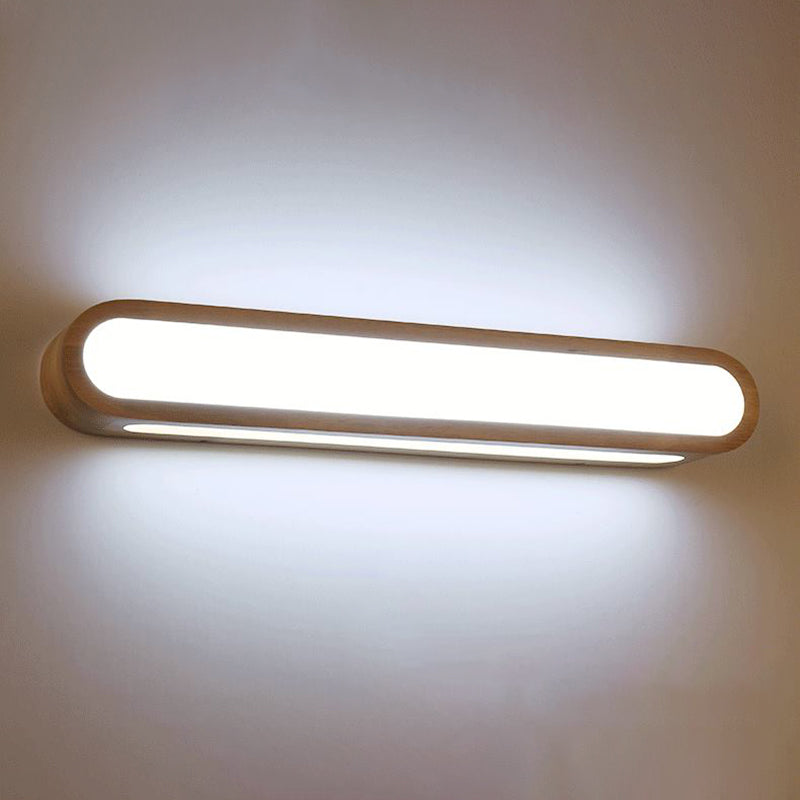 Lampada da specchio per vanità per vanità per bagno oblungo LED LED NORDICA MONTO A MONTRIO DI MOLTO IN BEIGE