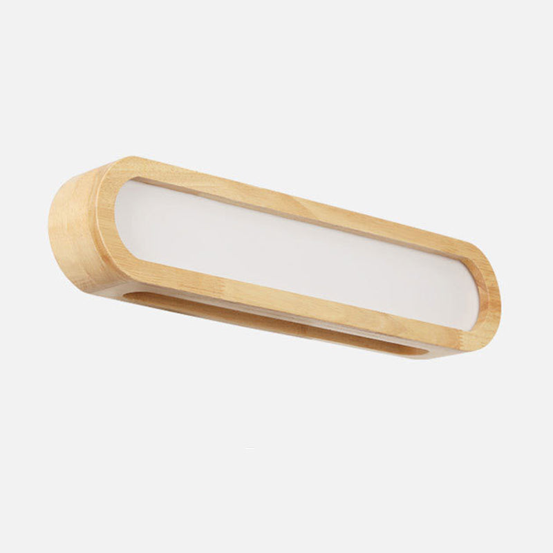 Lampada da specchio per vanità per vanità per bagno oblungo LED LED NORDICA MONTO A MONTRIO DI MOLTO IN BEIGE