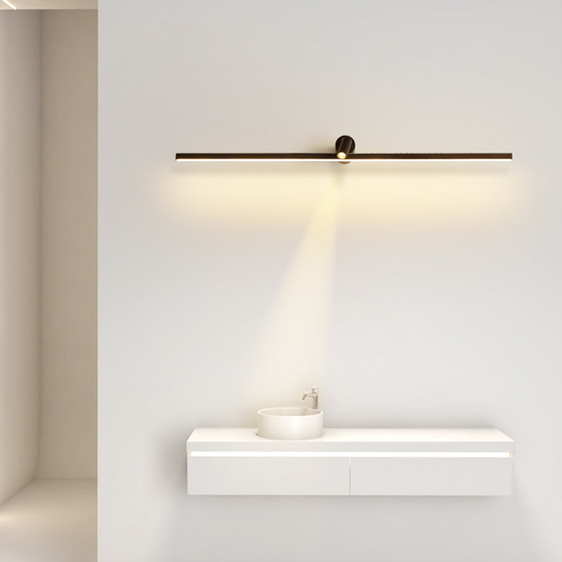 Simplicidad Luces de espejo de tocador alargado Luz de pared metálica Fixros para el baño