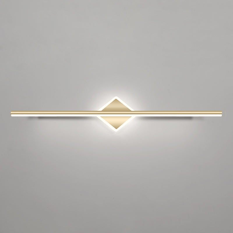 Linear Vanity Wall Lights Simplicity Metallic Vanity Wall Sconce for Bathroom