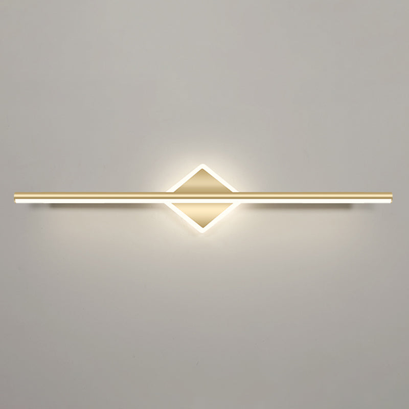 Linear Vanity Wall Lights Simplicity Metallic Vanity Wall Sconce for Bathroom