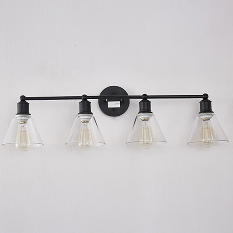 Industrial Wall Sconce Beside Light Multi-light Retro Glass Light Indoor Bedroom Hotel Light