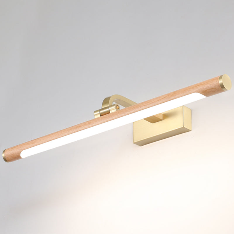 Horizontal Metal Wall Lighting Fixture Modern Style LED Wood Wall Mount Light Fixture