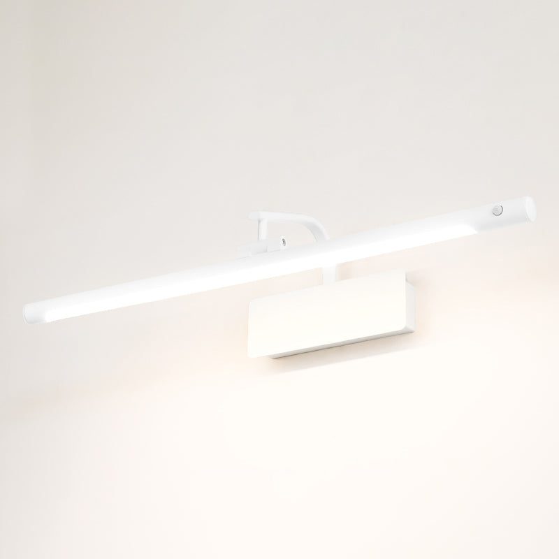 Estilo minimalista moderno Luces de tocador de tocador montado en la pared Aprendizaje de la pared de metal para el baño