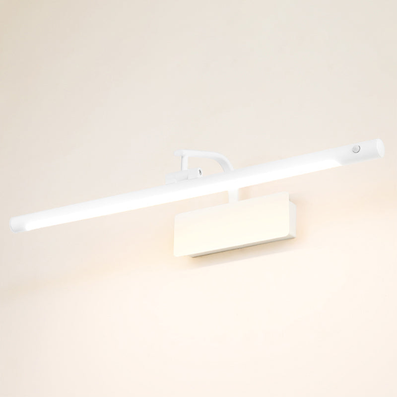 Estilo minimalista moderno Luces de tocador de tocador montado en la pared Aprendizaje de la pared de metal para el baño