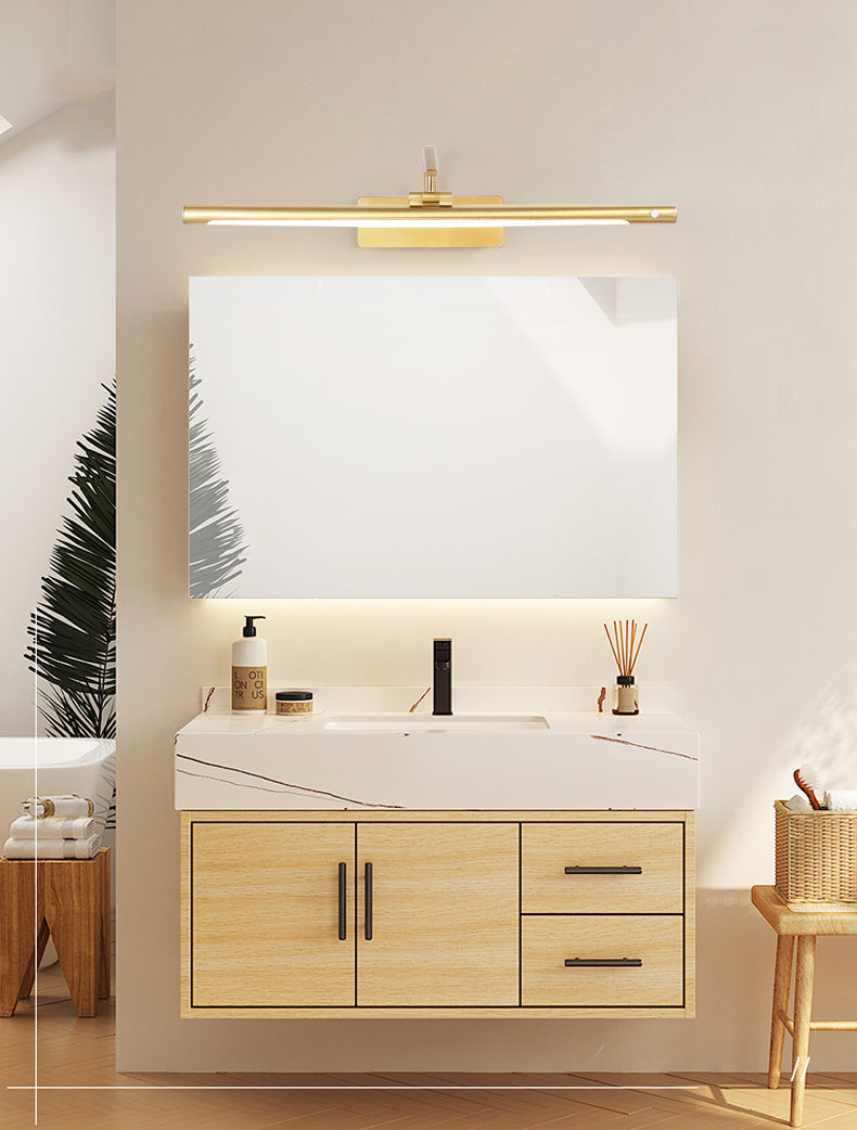 Modern Minimalist Style Streamlined Wall Mounted Vanity Lights Metal Wall Lighting Fixtures for Bathroom