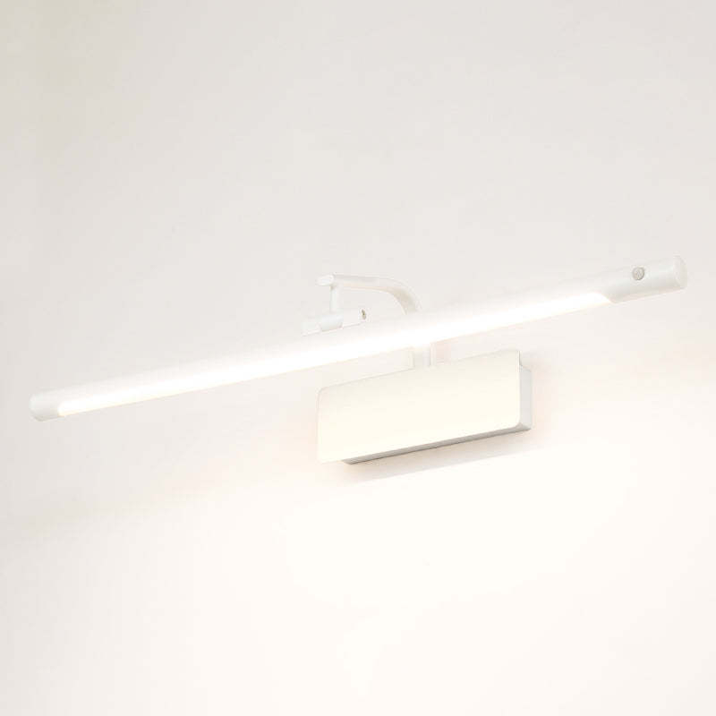 Modern Minimalist Style Strip Flush Mount Wall Sconce Metal Wall Mounted Lamps for Bathroom