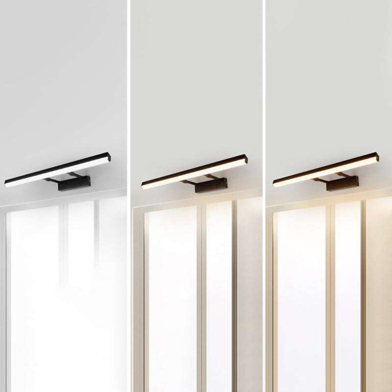 Modern Minimalist Style Streamlined Vanity Wall Sconce Aluminum Wall Sconce Lighting for Bathroom