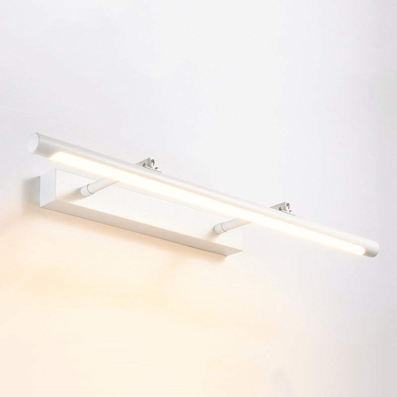 Tubo de tocador de tocador extensible Simplicidad Simplicidad Metal Baño LED Pared aplastante en blanco