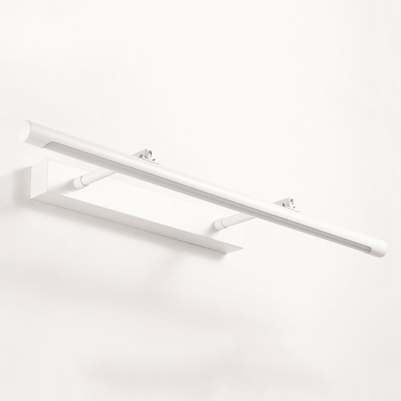 Tubo de tocador de tocador extensible Simplicidad Simplicidad Metal Baño LED Pared aplastante en blanco