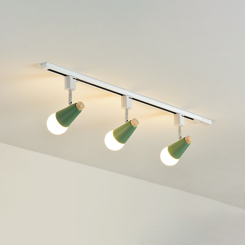 Lampatta a bulba aperta in stile macaron nordico Light Multicolor semi-flushmount Light for Home Living Room Correnta