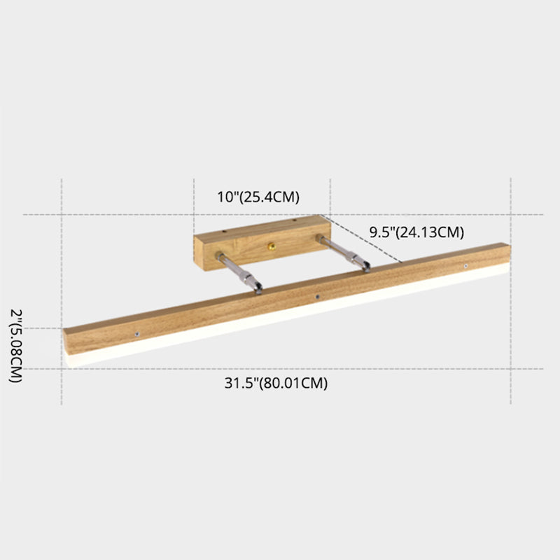 Zeitgenössische Einfachheit Lineare Eitelkeitsleuchte Acryl -Wandbeleuchtung für Badezimmer