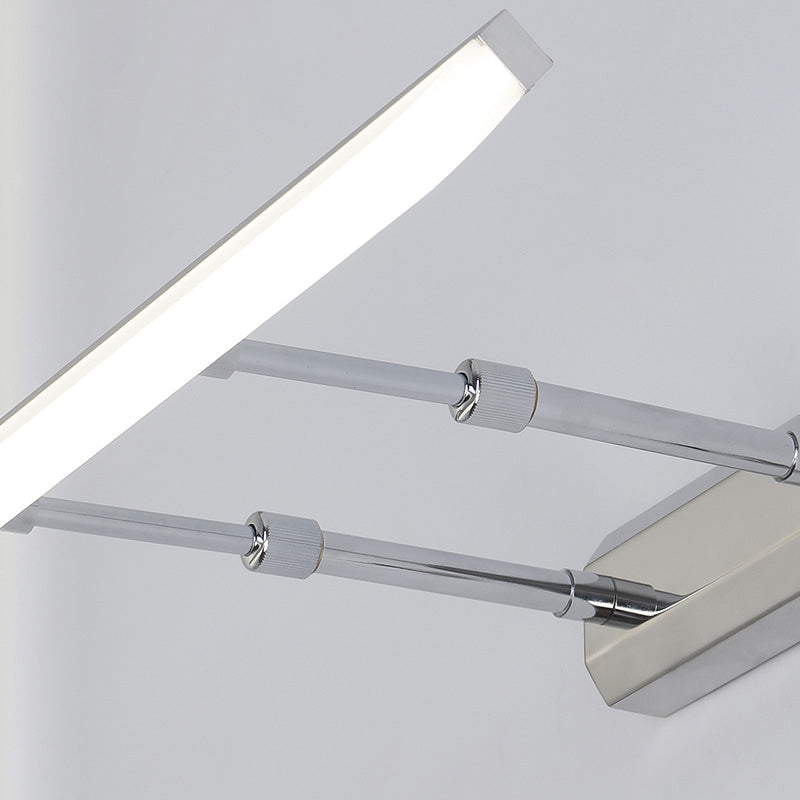 LED de aluminio LED lineal Plan de pared en moderna lámpara de pared de acero inoxidable de estilo conciso con sombra acrílica