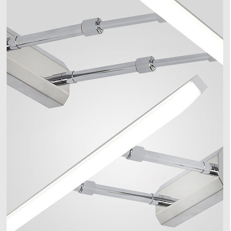 LED de aluminio LED lineal Plan de pared en moderna lámpara de pared de acero inoxidable de estilo conciso con sombra acrílica