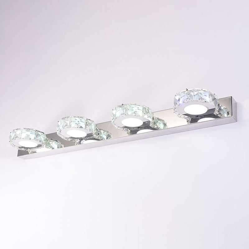 LED Crystal Wall Mounted Vanity Lights Modern Vanity Lighting Fixtures for Bathroom