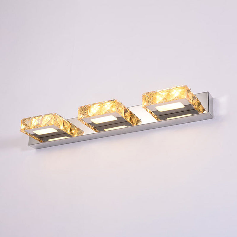 LED Crystal Wall Mounted Vanity Lights Modern Vanity Lighting Fixtures for Bathroom