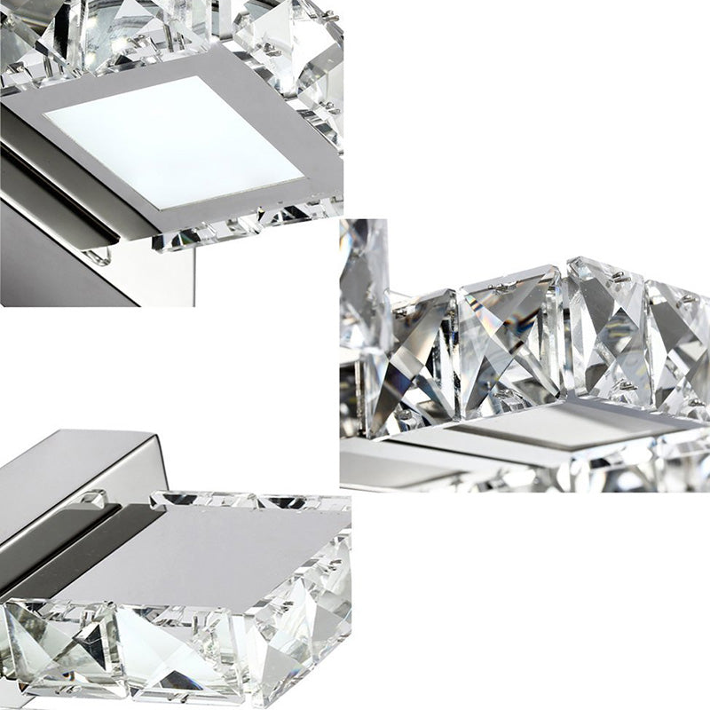 LED Crystal Wall Mounted Vanity Lights Modern Vanity Lighting Fixtures for Bathroom