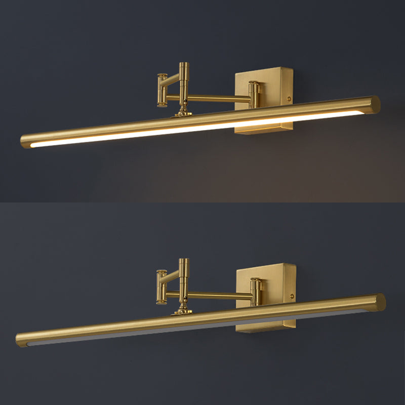 Elongated Metal Wall Mounted Vanity Lights Modern Vanity Lighting Fixtures for Bathroom