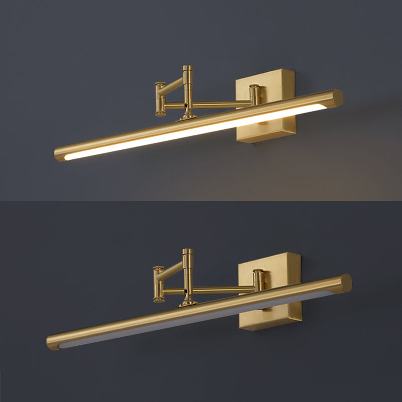 Elongated Metal Wall Mounted Vanity Lights Modern Vanity Lighting Fixtures for Bathroom