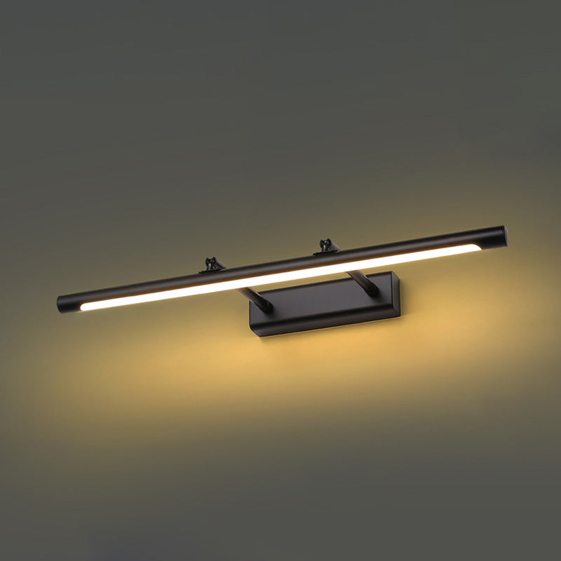 Luces de tocador montados en la pared de metal aerodinámico accesorios de iluminación de tocador modernos para el baño