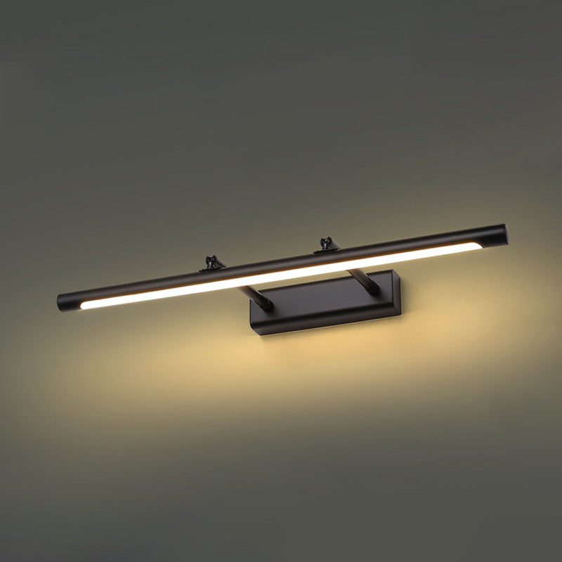 Luces de tocador montados en la pared de metal aerodinámico accesorios de iluminación de tocador modernos para el baño