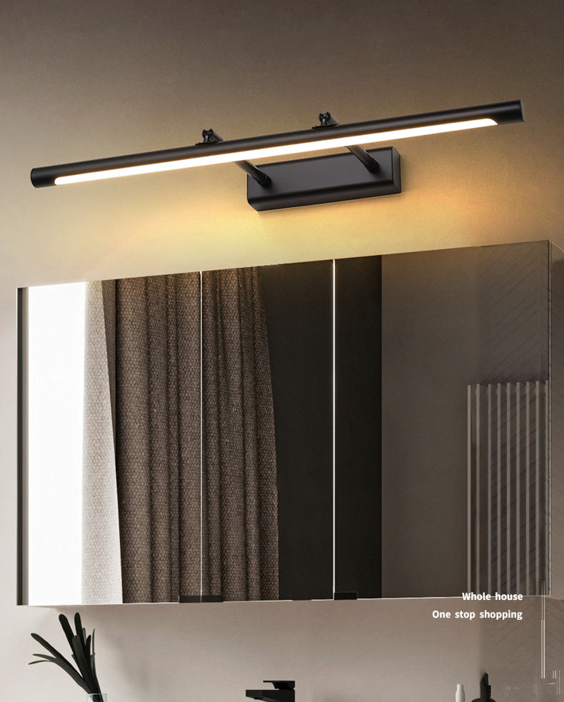 Luces de tocador montados en la pared de metal aerodinámico accesorios de iluminación de tocador modernos para el baño