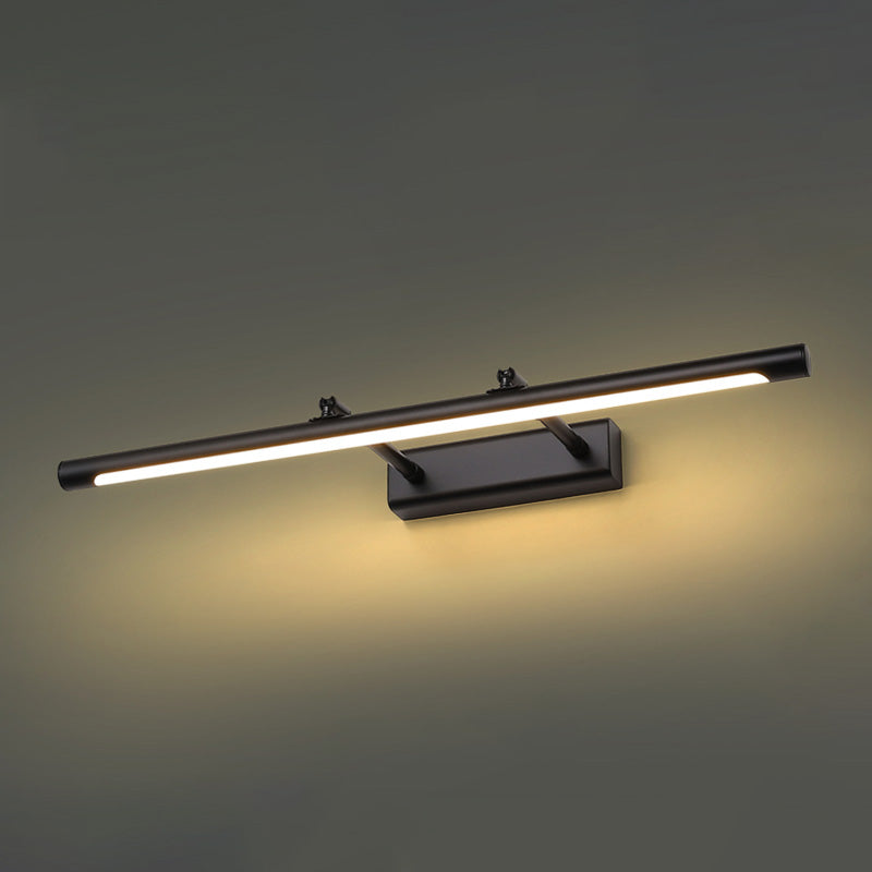 Luces de tocador montados en la pared de metal aerodinámico accesorios de iluminación de tocador modernos para el baño