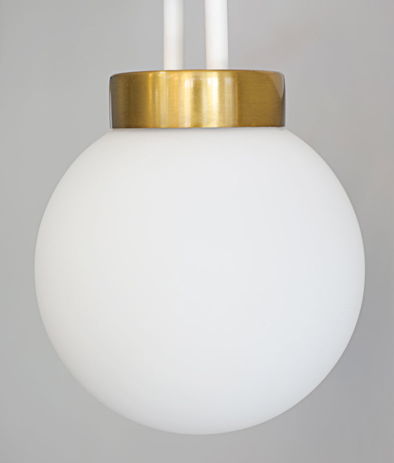 Lampada a forma di palla a forma di palla lampada montata a parete in vetro nordico per camera da letto