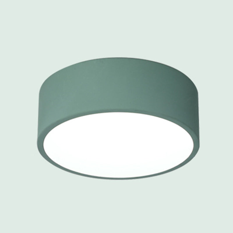 Drum Flush Mount Light Fixtures Contemporary White Glass Ceiling Light Fixtures for Bedroom