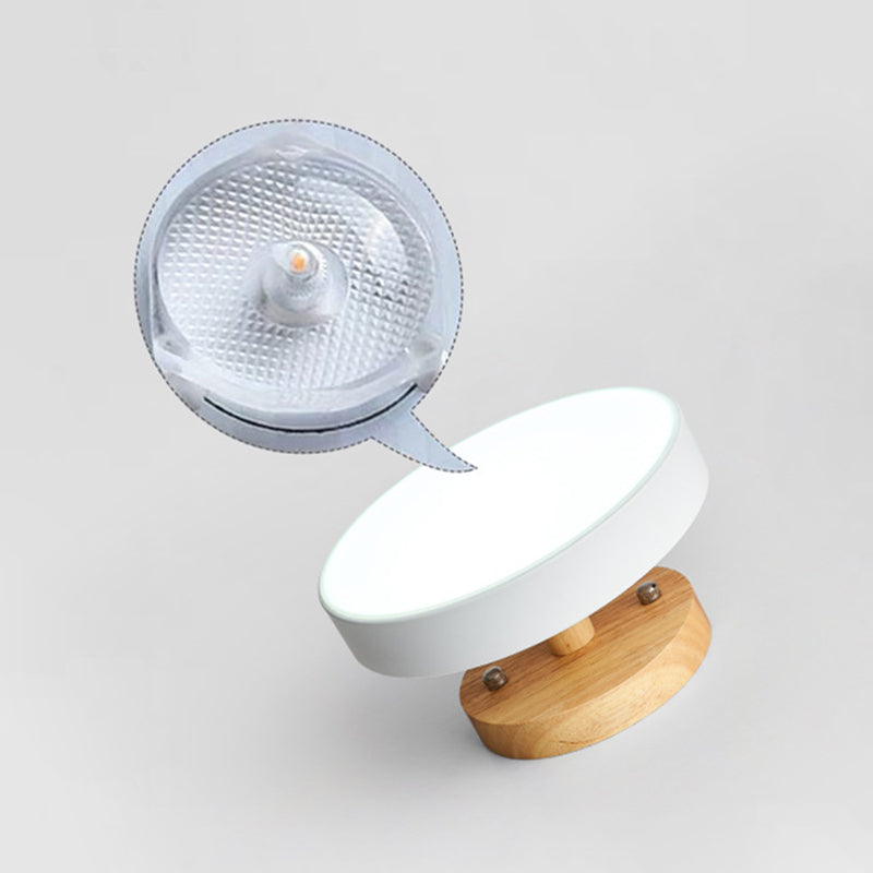 Ronde Semi Flush Mount Light Minimalistische acrylplafondbevestiging Kroonluchter voor slaapkamer