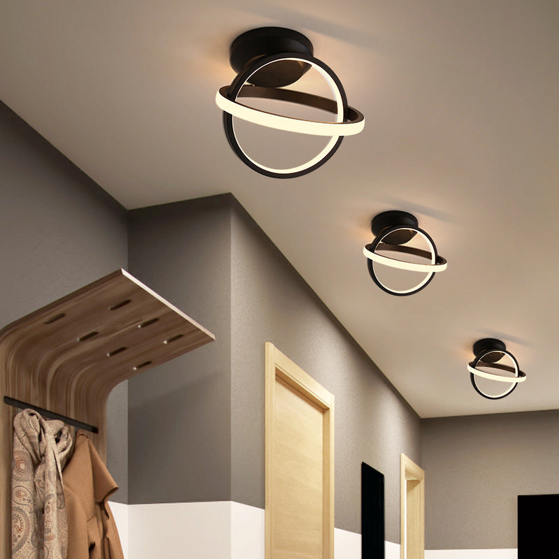 New Modern Aluminum LED Flush Light 2-Light Flush Mount Ceiling Lamp for Hallway