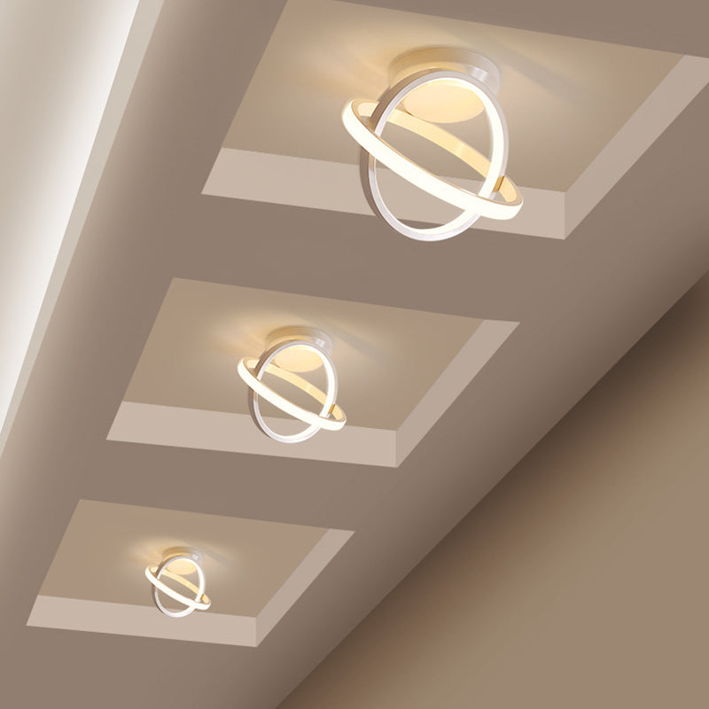 New Modern Aluminum LED Flush Light 2-Light Flush Mount Ceiling Lamp for Hallway