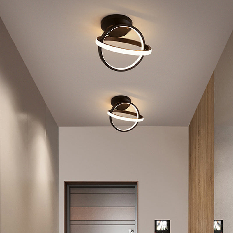 New Modern Aluminum LED Flush Light 2-Light Flush Mount Ceiling Lamp for Hallway