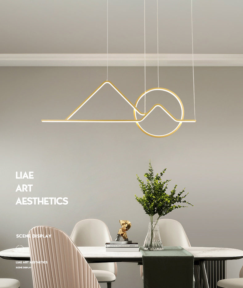 Singularité moderne LED LINEAR PRENDANT LIGHT