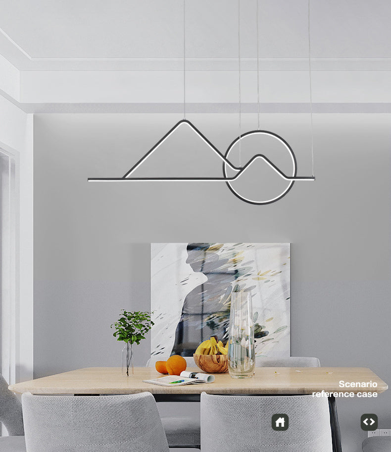 Singularité moderne LED LINEAR PRENDANT LIGHT